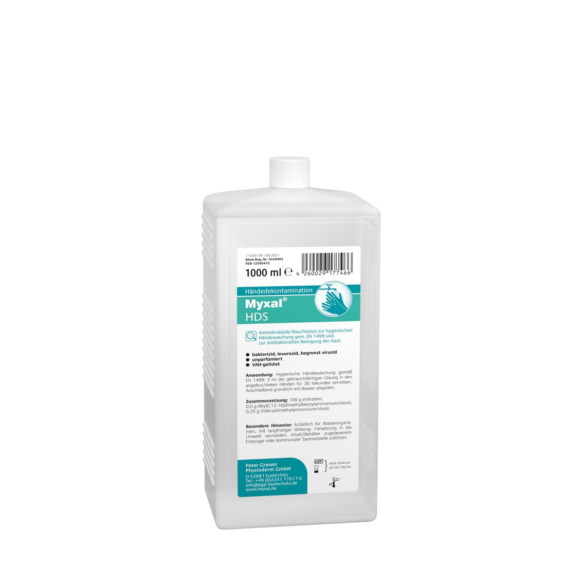 Greven Physioderm Lindesa Myxal - MYXAL® HDS 1 Liter Hartflasche