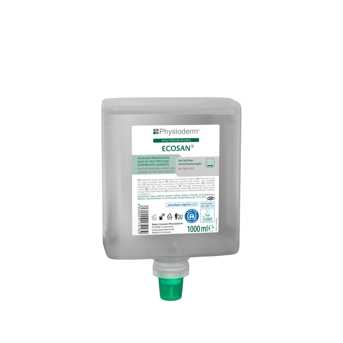 Greven Physioderm Lindesa Myxal - ECOSAN® 1 Liter Neptuneflasche