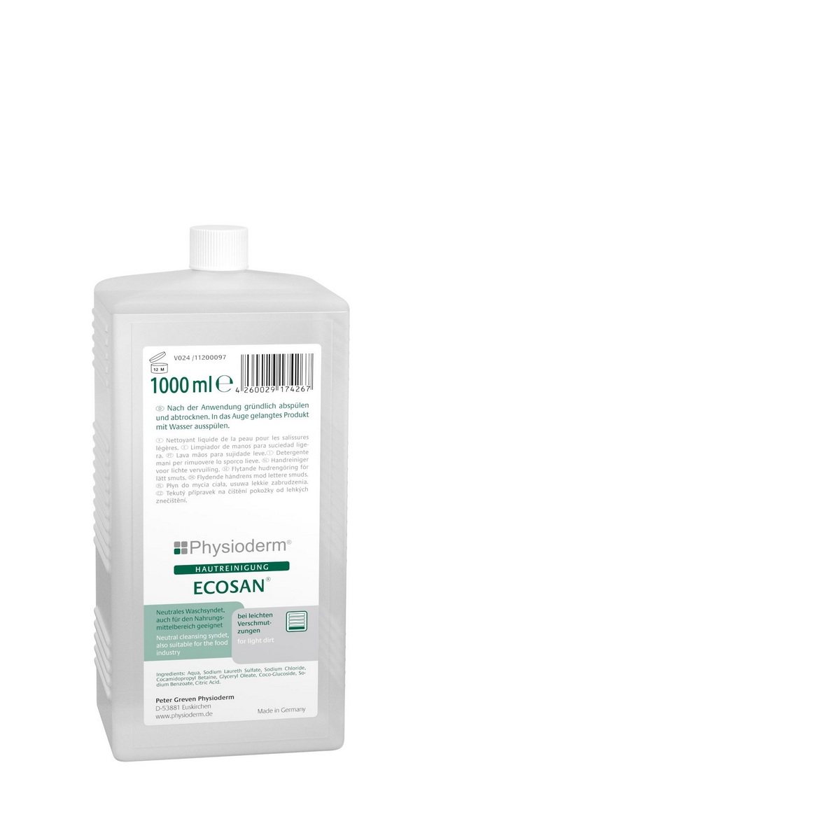 Greven Physioderm Lindesa Myxal - ECOSAN® 1 Liter Hartflasche