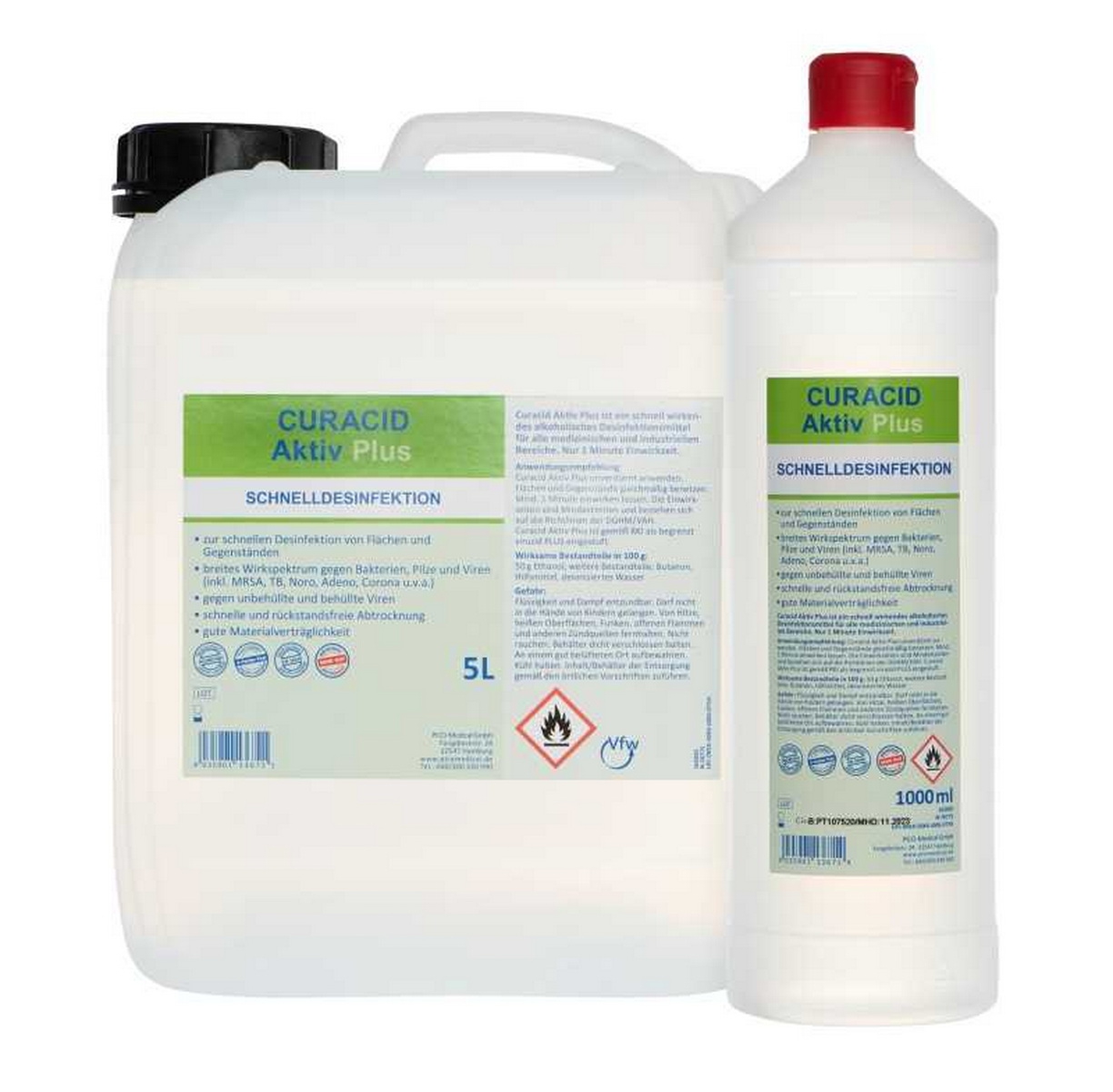 zetClean® – Schnelldesinfektion Curacid® Aktiv Plus