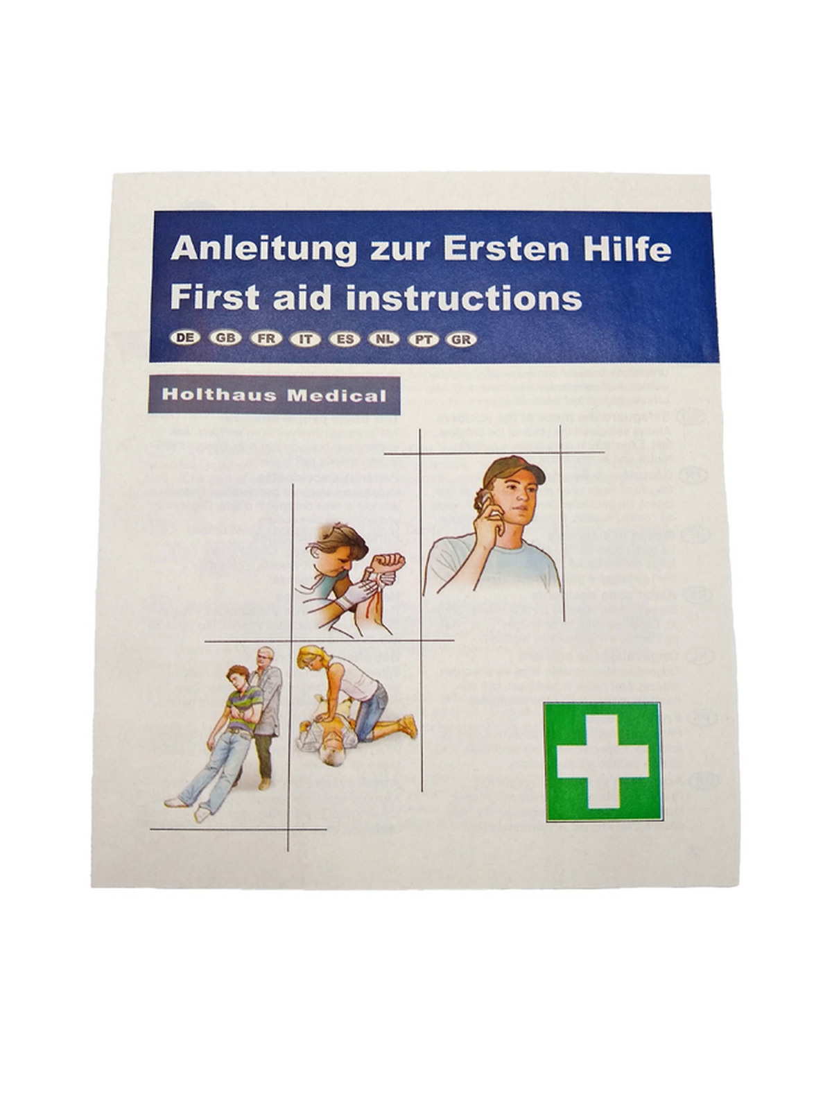 Holthaus Medical Anleitung Erste Hilfe 8-sprachig - 50240