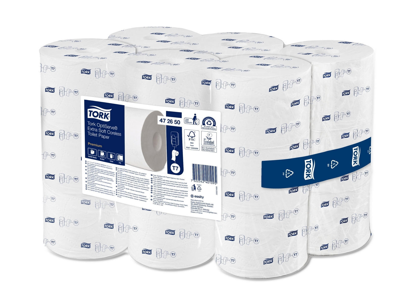 TORK OptiServe® Extra-weiches hülsenloses Toilettenpapier - 472650