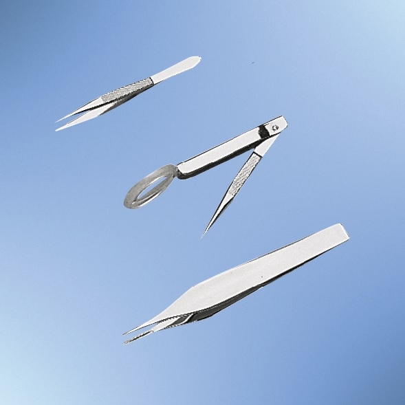 Holthaus Medical Splitterpinzette mit Lupe - 52620