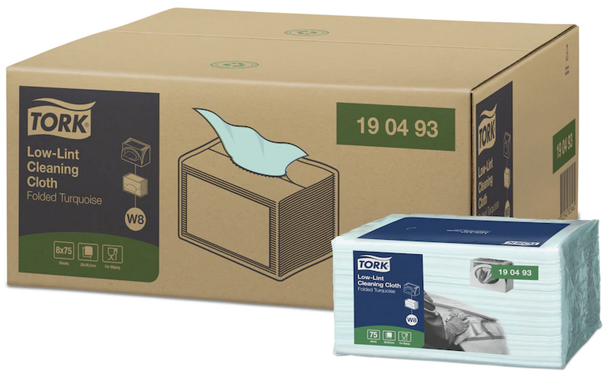 TORK fusselarme Reinigungstücher W8 - 190493